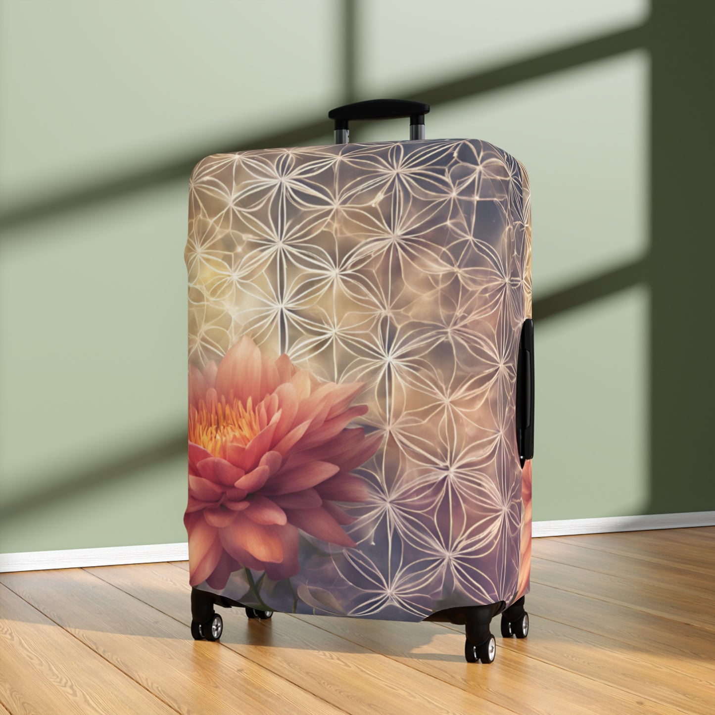 Floral Travel Luggage Cover - Stylish Protection for Your Suitcase