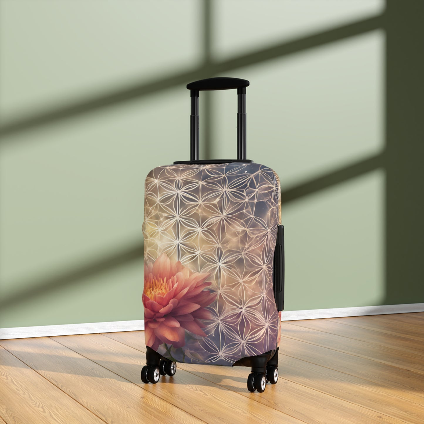 Floral Travel Luggage Cover - Stylish Protection for Your Suitcase
