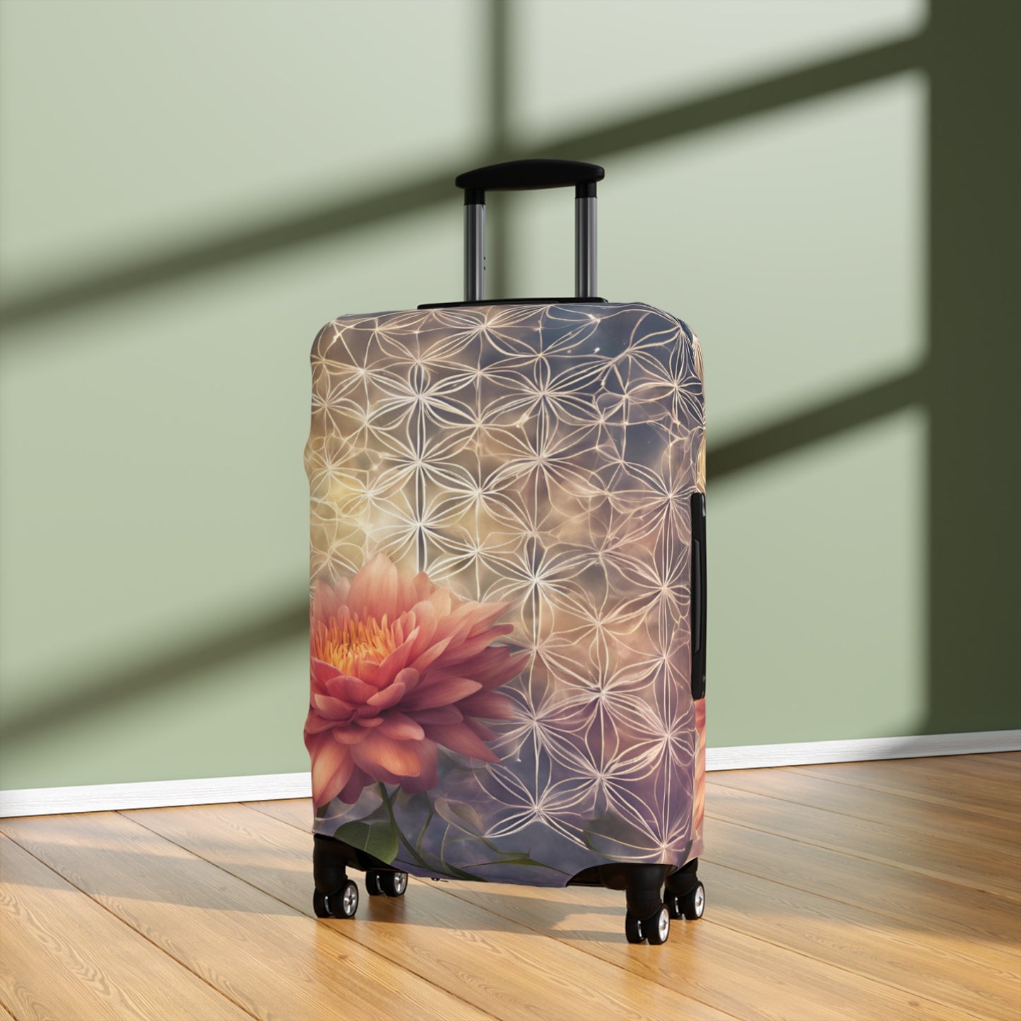 Floral Travel Luggage Cover - Stylish Protection for Your Suitcase