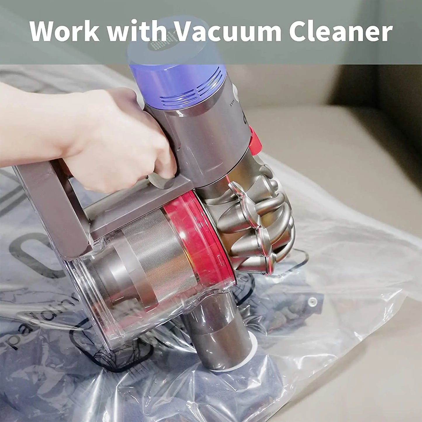 Hanging Vacuum Storage Bag Seal Storage Clothing Bags for Suits, Dress Coats or Jackets, Closet Organizer
