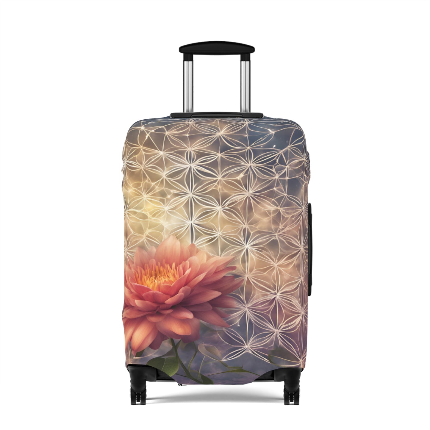 Floral Travel Luggage Cover - Stylish Protection for Your Suitcase