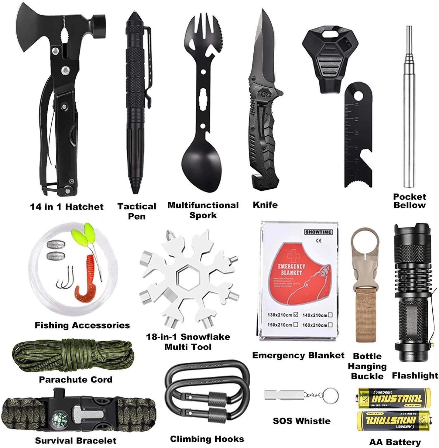 Emergency Survival 30 In 1 Kit