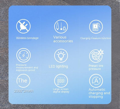 Multi-function Intelligent Handheld Tire Pump